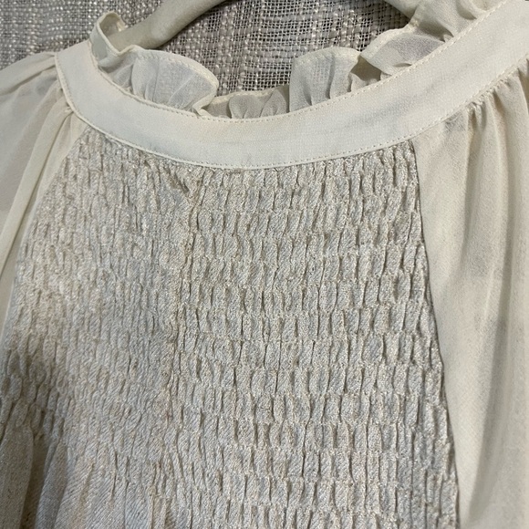 Umgee peasant top, long sleeve smocking top - Picture 6 of 6